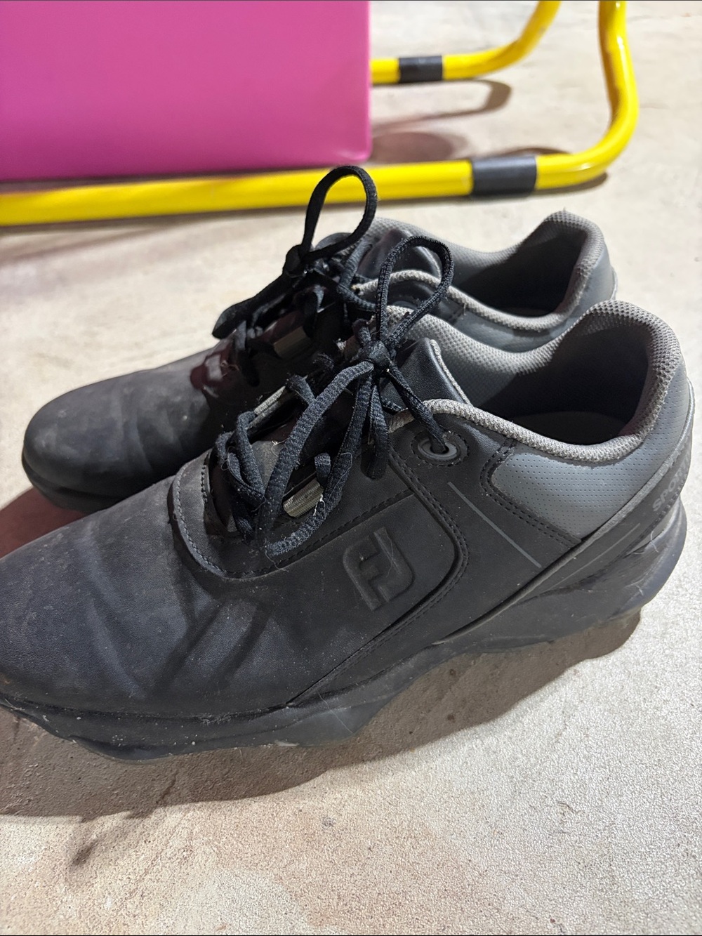 FootJoy Men's Black Athletic Golf Shoes